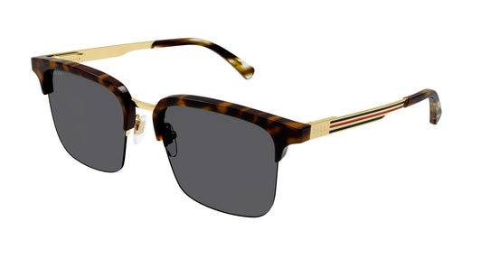 Gucci Sunglass Man Havana Gold Grey