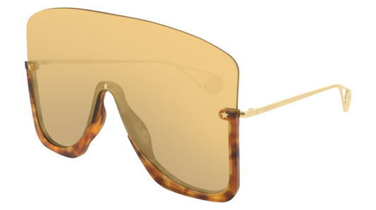 Gucci Sunglass Man Havana Gold Yellow