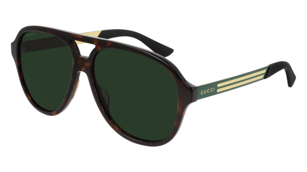 Gucci Sunglass Man Havana Green Green