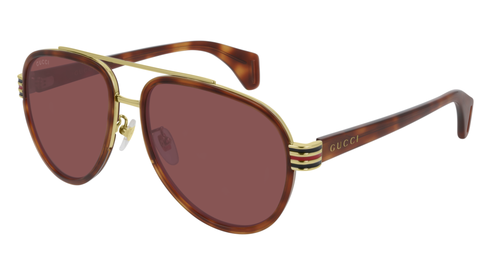 Gucci Sunglass Man Havana Havana Red