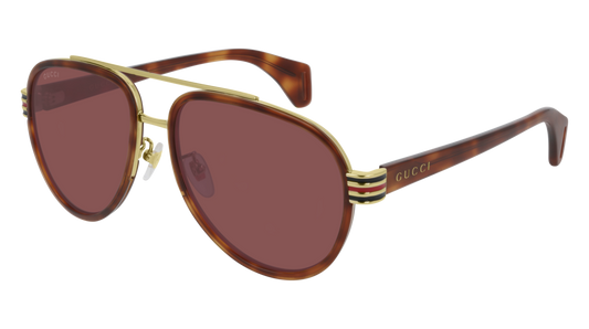 Gucci Sunglass Man Havana Havana Red