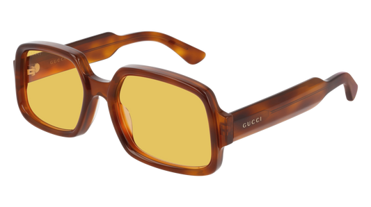 Gucci Sunglass Man Havana Havana Yellow