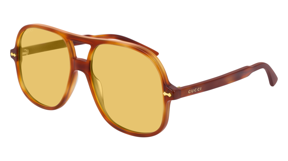 Gucci Sunglass Man Havana Havana Yellow