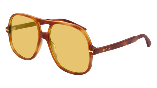 Gucci Sunglass Man Havana Havana Yellow