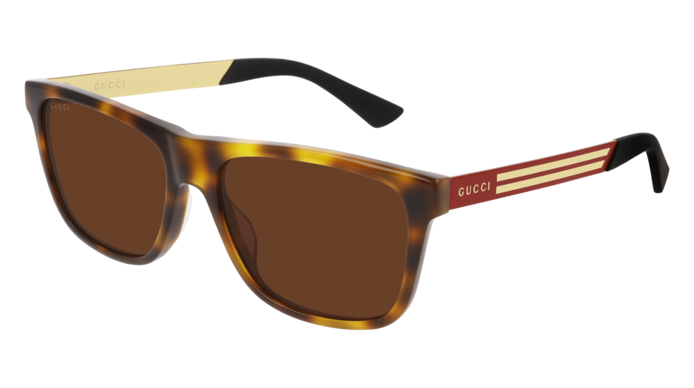 Gucci Sunglass Man Havana Red Brown