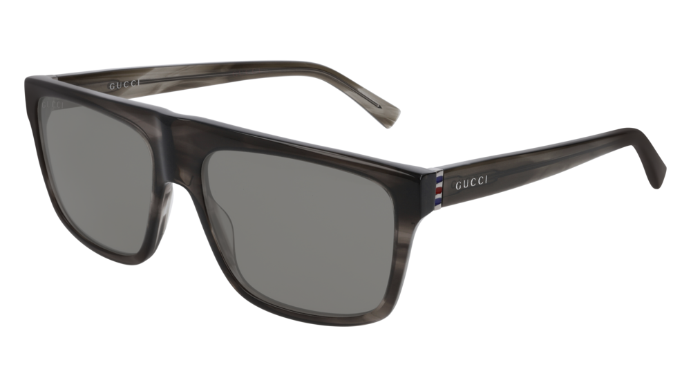 Gucci Sunglass Man Havana Ruthenium Grey