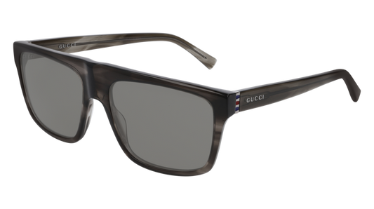 Gucci Sunglass Man Havana Ruthenium Grey