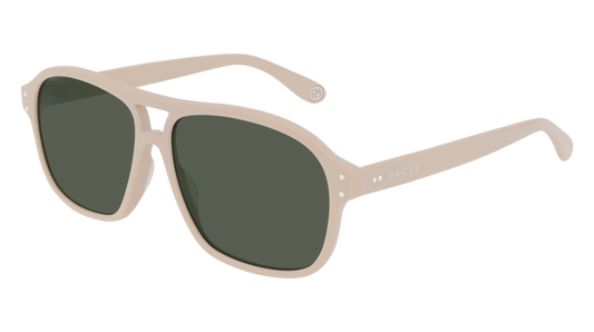 Gucci Sunglass Man Ivory Ivory Green