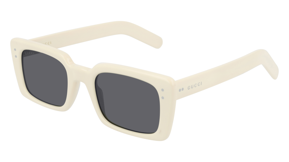 Gucci Sunglass Man Ivory Ivory Grey