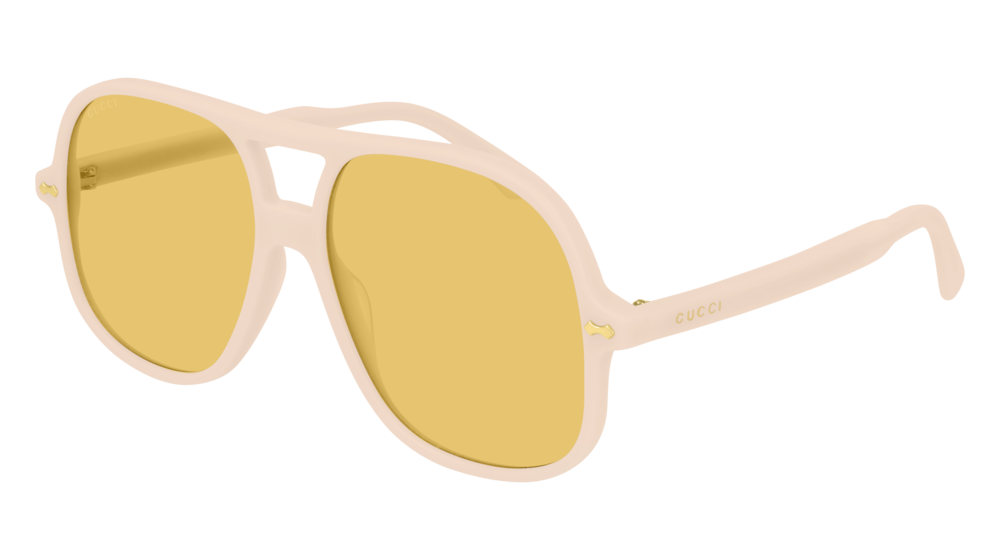 Gucci Sunglass Man Ivory Ivory Yellow