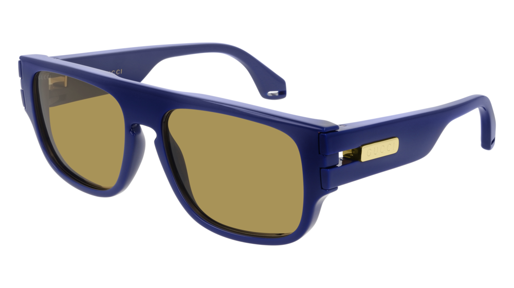 Gucci Sunglass Man Blue Blue Green