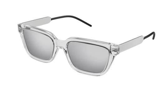 Gucci Sunglass Man Crystal Silver Silver