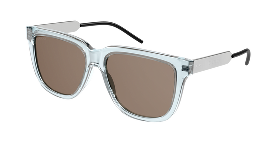 Gucci Sunglass Man Green Silver Brown