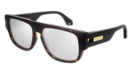 Gucci Sunglass Man Havana Black Silver