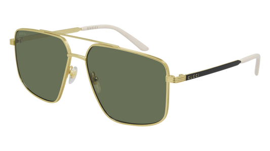 Gucci Sunglass Man Gold Black Green