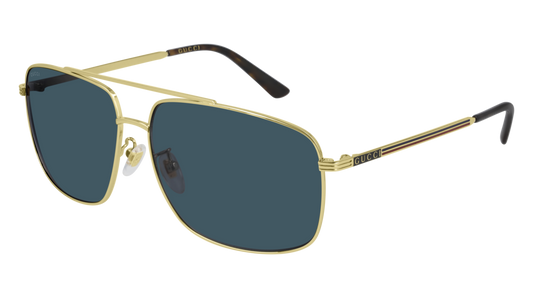 Gucci Sunglass Man Gold Gold Blue