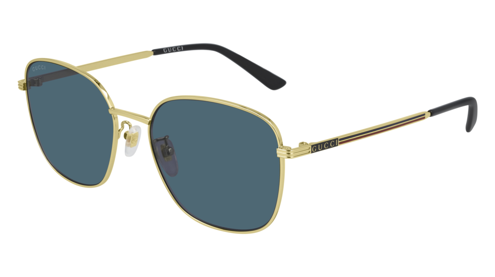 Gucci Sunglass Man Gold Gold Blue