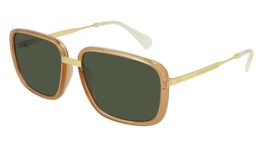 Gucci Sunglass Man Gold Gold Green