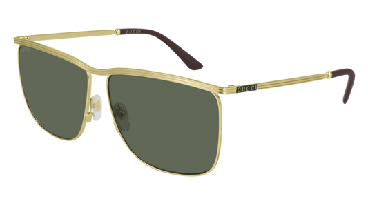 Gucci Sunglass Man Gold Gold Green