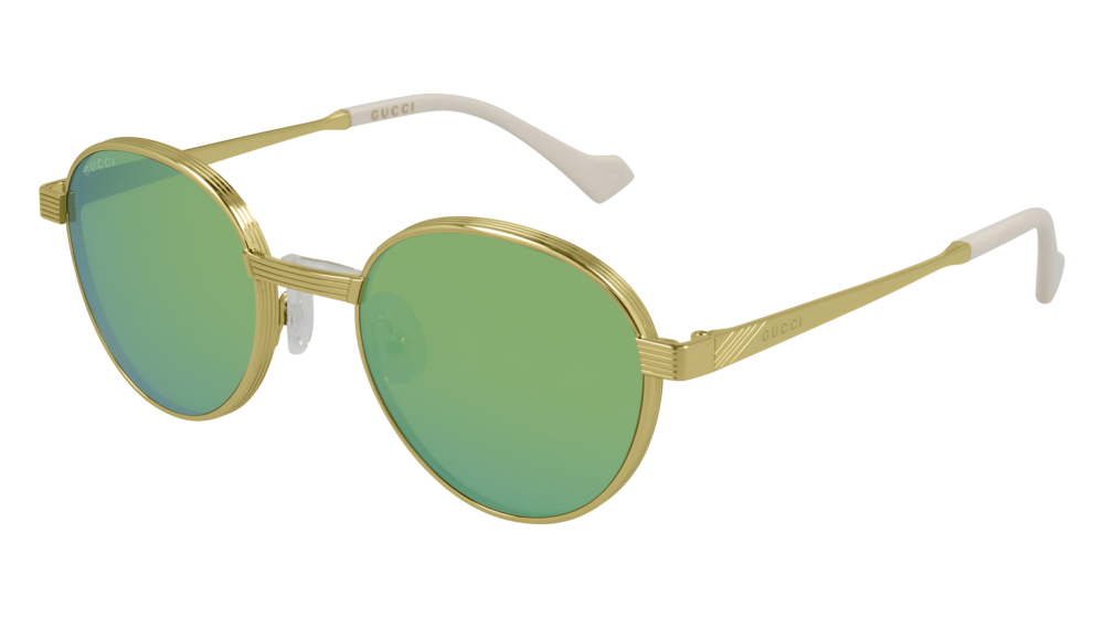 Gucci Sunglass Man Gold Gold Green