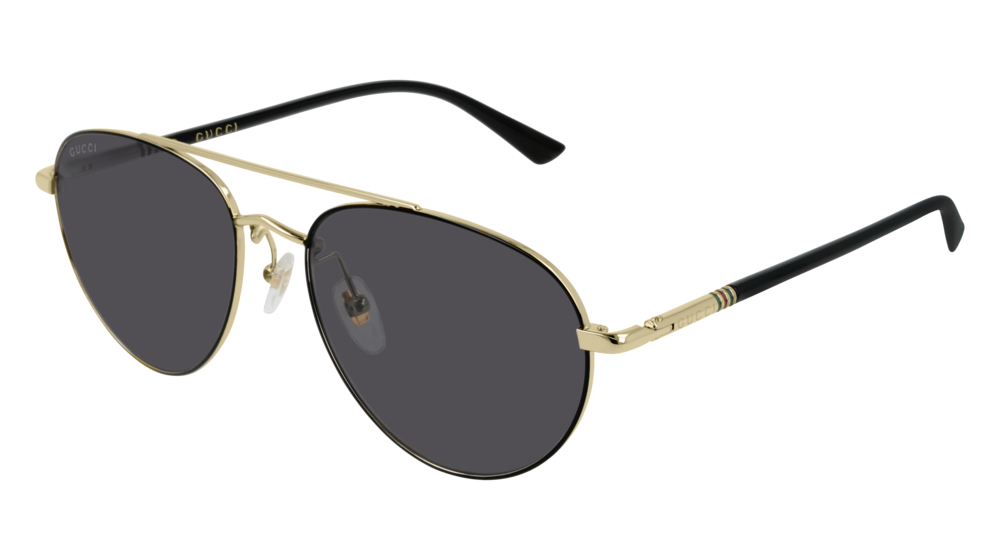 Gucci Sunglass Man Gold Gold Grey