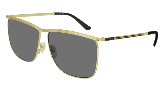 Gucci Sunglass Man Gold Gold Grey