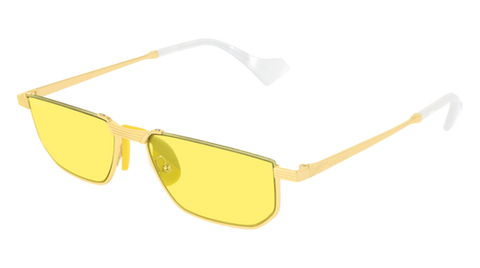 Gucci Sunglass Man Gold Gold Yellow