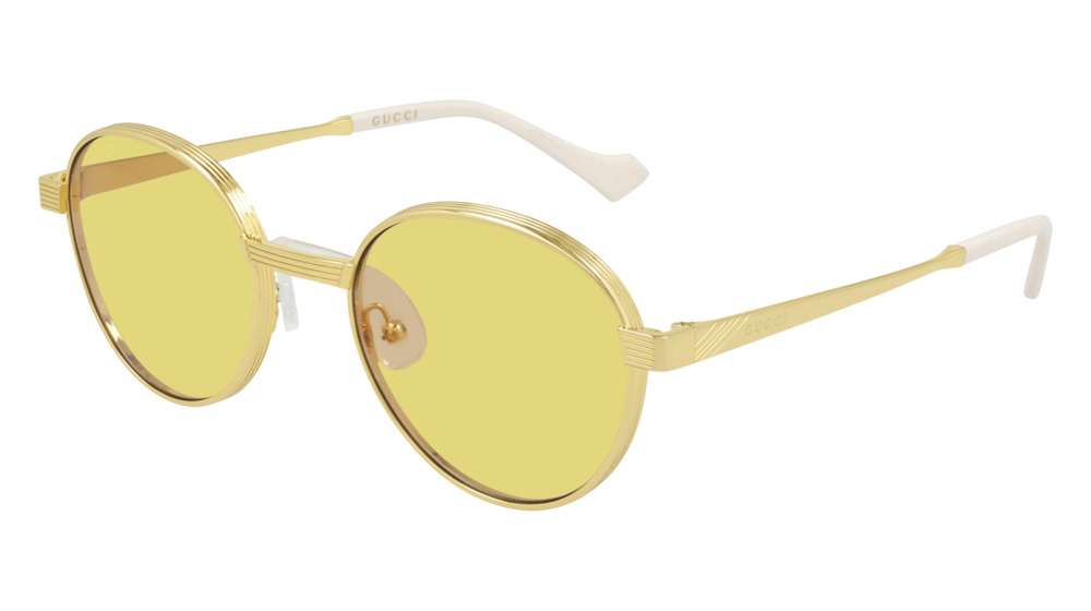 Gucci Sunglass Man Gold Gold Yellow