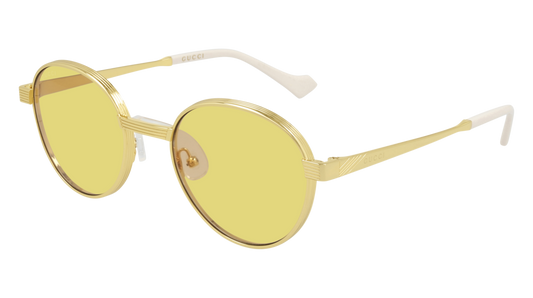 Gucci Sunglass Man Gold Gold Yellow