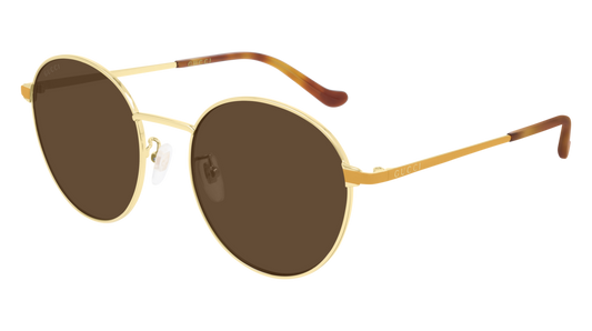 Gucci Sunglass Man Gold Yellow Brown