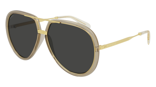 Gucci Sunglass Man Green Gold Grey