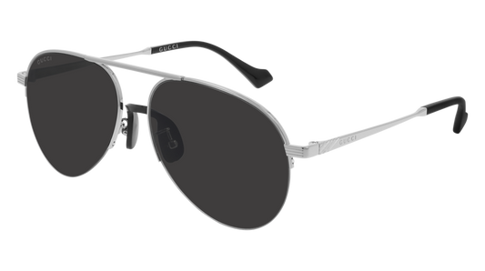 Gucci Sunglass Man Silver Silver Grey