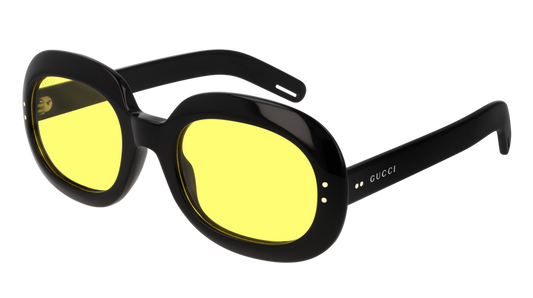 Gucci Sunglass Unisex Black Black Yellow