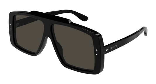 Gucci Sunglass Unisex Black Black Grey