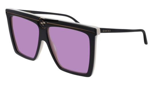 Gucci Sunglass Unisex Black Black Violet