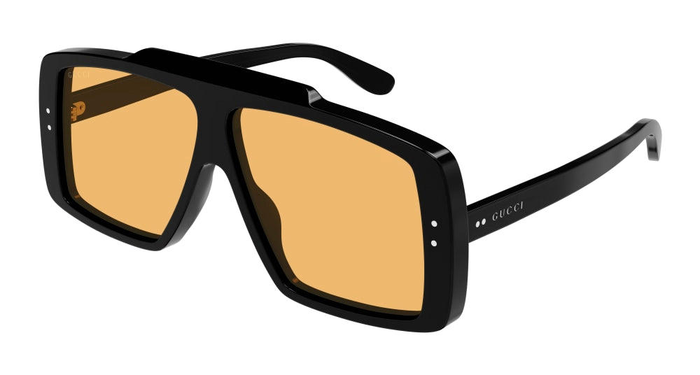 Gucci Sunglass Unisex Black Black Yellow