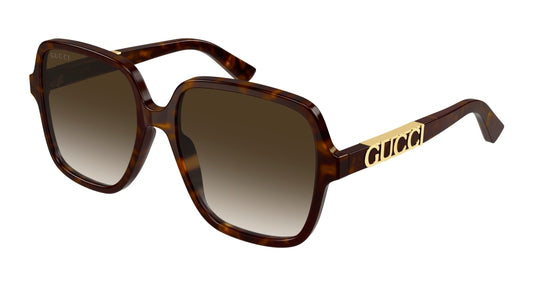 Gucci Sunglass Unisex Havana Havana Brown