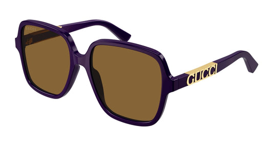 Gucci Sunglass Unisex Violet Violet Brown