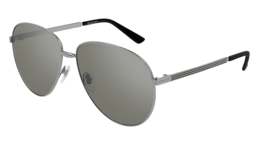 Gucci Sunglass Unisex Ruthenium Ruthenium Silver