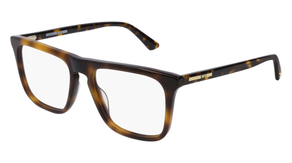 Mcq Optical Frame Man Havana Havana Transparent