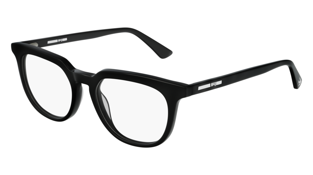 Mcq Optical Frame Unisex Black Black Transparent