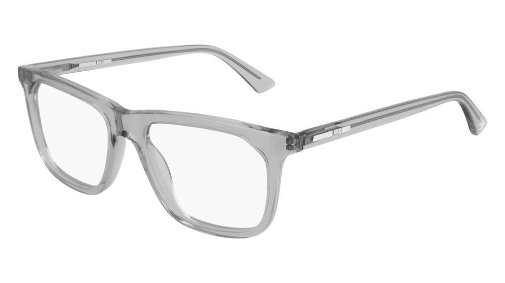 Mcq Optical Frame Unisex Grey Grey Transparent