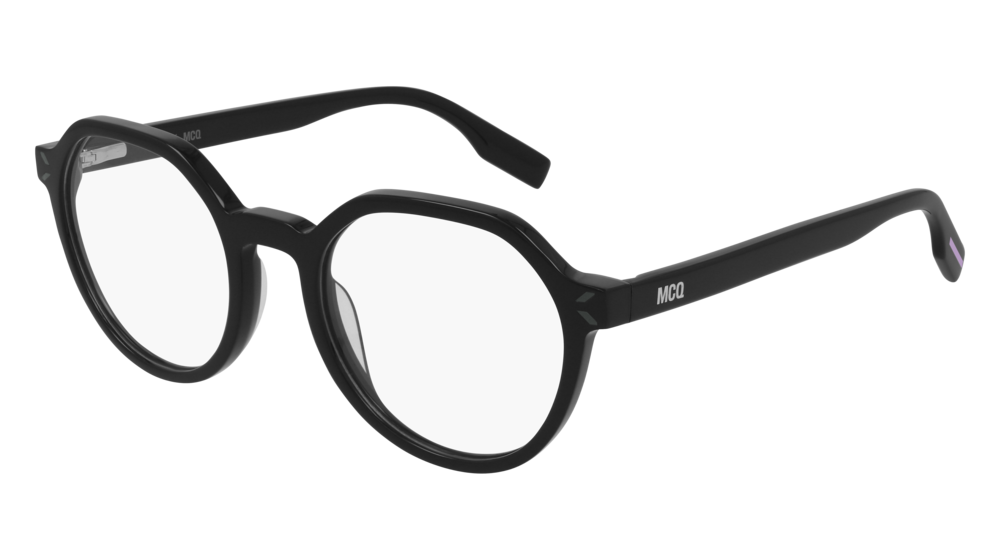 Mcq Optical Frame Unisex Black Black Transparent