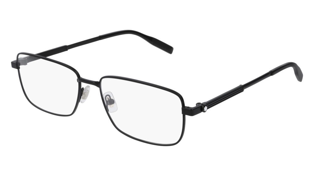 Montblanc Optical Frame Man Black Black Transparent