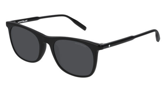 Montblanc Sunglass Man Black Black Grey