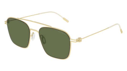 Montblanc Sunglass Man Gold Gold Green