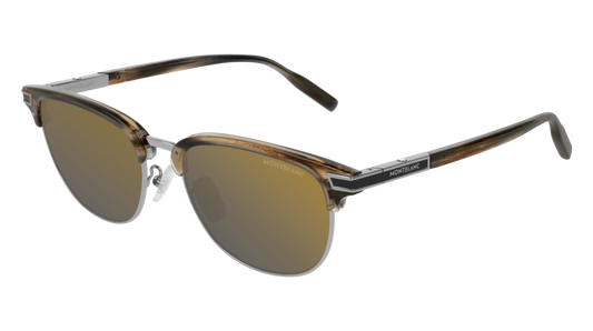 Montblanc Sunglass Man Grey Silver Gold