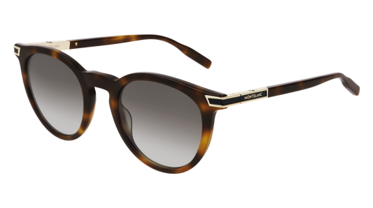 Montblanc Sunglass Man Havana Gold Brown