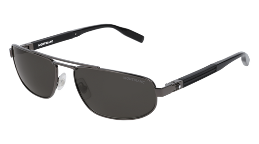 Montblanc Sunglass Man Ruthenium Black Grey