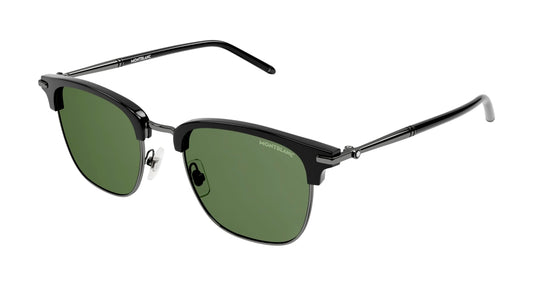 Montblanc Sunglass Man Black Black Green